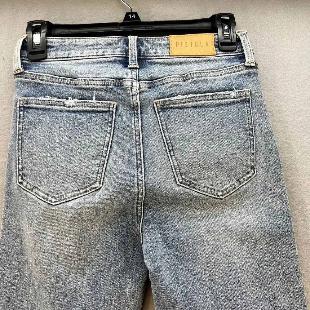 Pistola Jeans Women's 26 (2) Blue Aline Pursue Skinny Ankle Preppy Normcore NWT - Picture 3 of 13